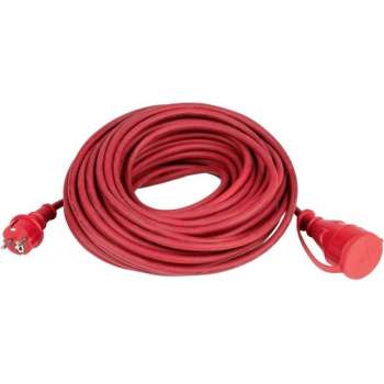 PARKSIDE® Verlengsnoer 3500W Rood - 25 Meter - Voor binnen als buiten te gebruiken -