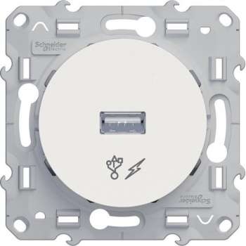 USB-oplader - Wit - Odace - Schneider Electric - S520408