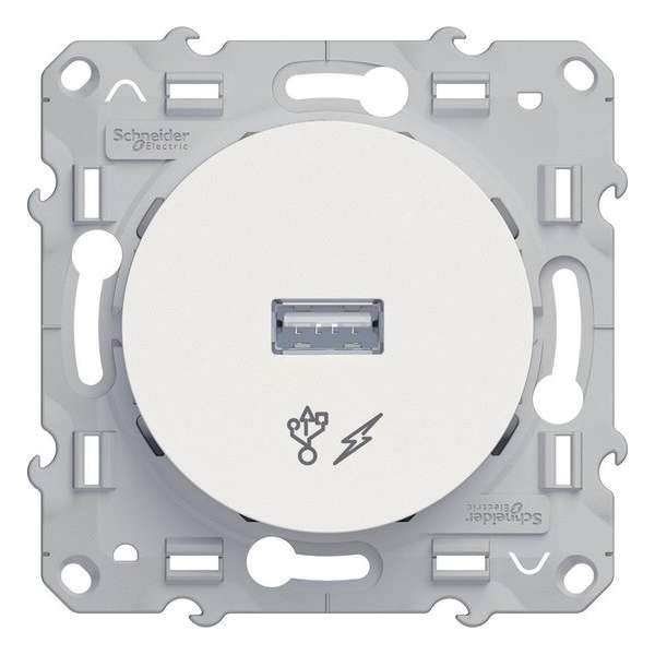 USB-oplader - Wit - Odace - Schneider Electric - S520408