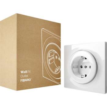 FIBARO Walli N Outlet type F - Wit - Klassiek basiselement