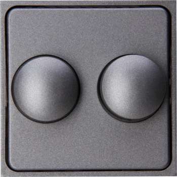 KOPP - Afdekplaat/Centraalplaat - Athenis - DUO Dimmer - Mat Antraciet - BES LED