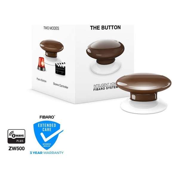 FIBARO The Button - Scène schakelaar - Bruin