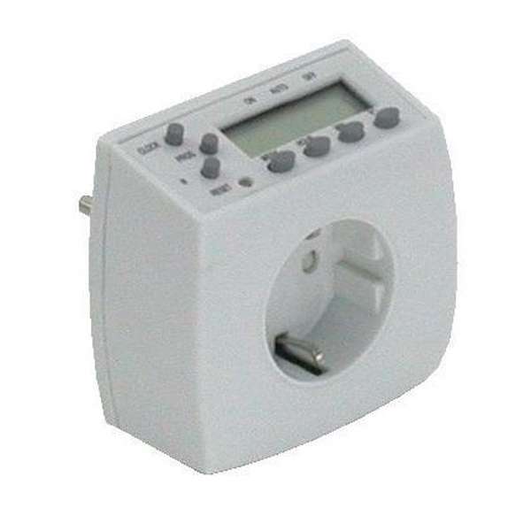 Deltac Digital timer netvoeding & inverter Wit