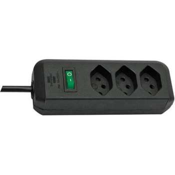 Brennenstuhl 1158622 3AC outlet(s) 2m Zwart power uitbreiding