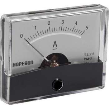 Analoge Paneelmeter Voor Dc Stroommetingen 5A Dc / 60 X 47Mm