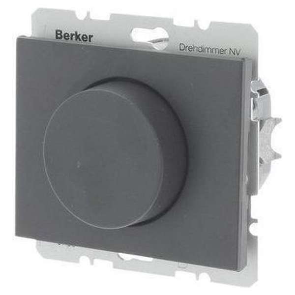 BERKER K1 DIMMER INBOUW 360W TRONIC DRUK WISSEL ANTRACIET