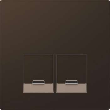 Inzetstuk RJ45 Actassi 2V - Metaal - Mocca Metallic - Systeem Design - Schneider Electric - MTN4572-6052