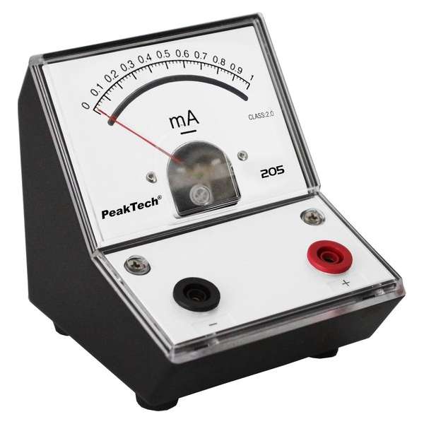 PeakTech 205-03 Analoog Instrument - 0...1mA DC