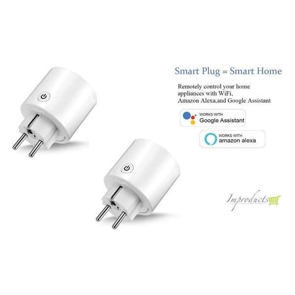 Wifi stopcontact intelligent sterkker / smart plugs maakt alles slimmer 2 stuks