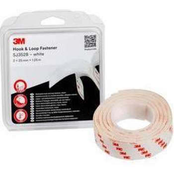 3M SJ352B Klittenband Om vast te plakken (l x b) 1.25 m x 25 mm Wit 1 stuk(s)