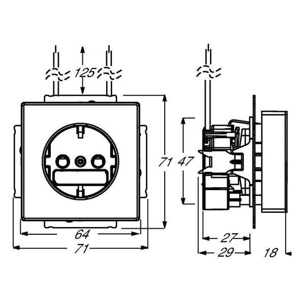 ABB Busch-JaegerFuture/SoloWandcontactdoos (schakelmateriaal)2013-0-5286