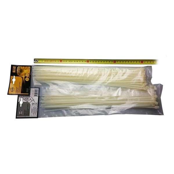 Duopack grote ELRO kabelbinders, tie-wraps, trekbandjes, 4,8 x 385mm, 100 stuks | ZEER STERK!