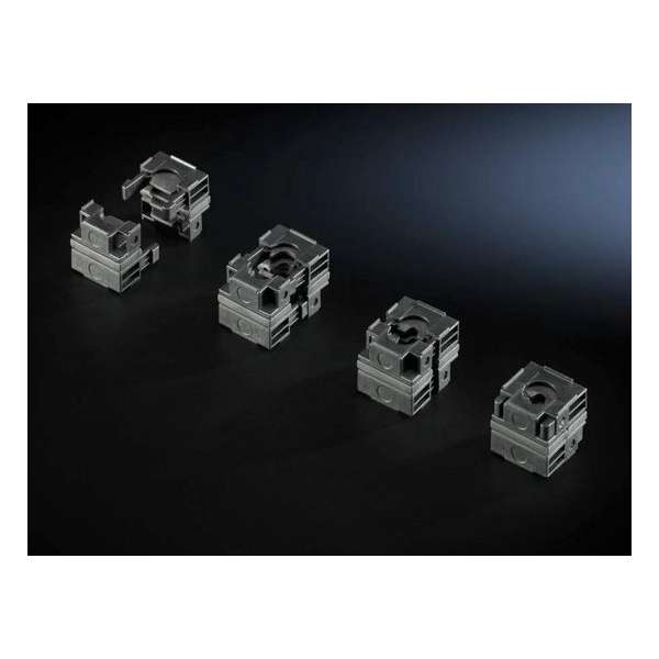 Rittal 2400930 Kabeldoorvoering Klem-Ø (max.): 9 mm Polyamide Zwart 10 stuk(s)