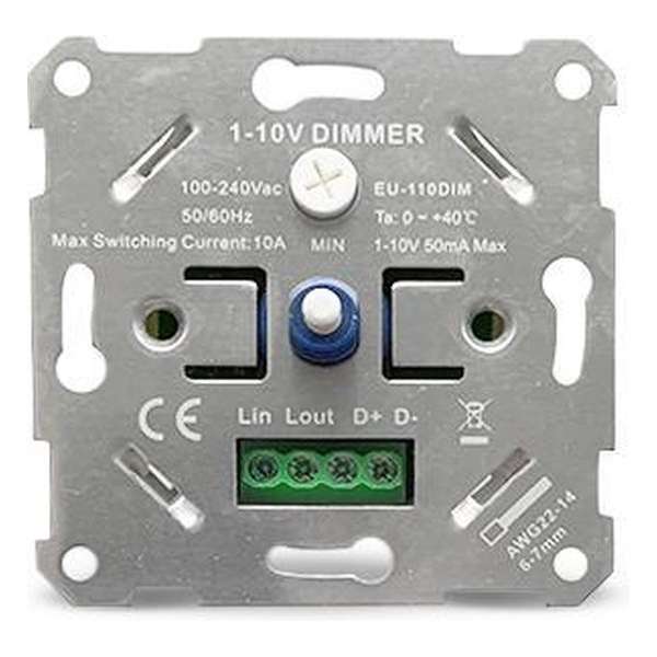 LED Dimmer - 1-10V  - Incl. Dekraam -  Geschikt voor LED Panelen