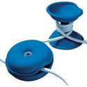 snoerwinder Cable Turtle Medium blauw | set van 2 stuks