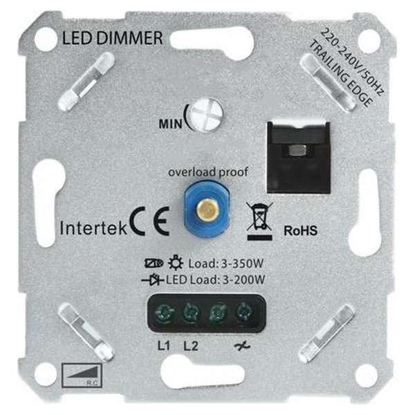 Universele LED dimmer 3-200W | Fase afsnijding