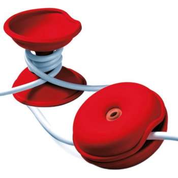 snoeren wikkelen met Cable Turtle Medium rood | set van 2 stuks