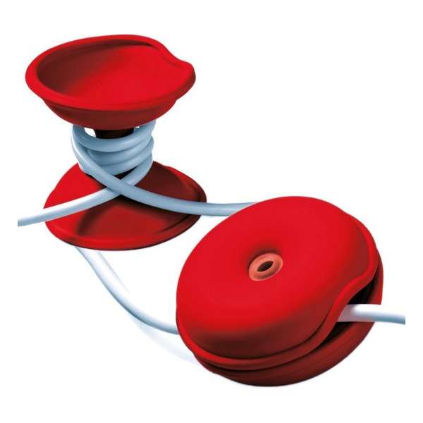 snoeren wikkelen met Cable Turtle Medium rood | set van 2 stuks