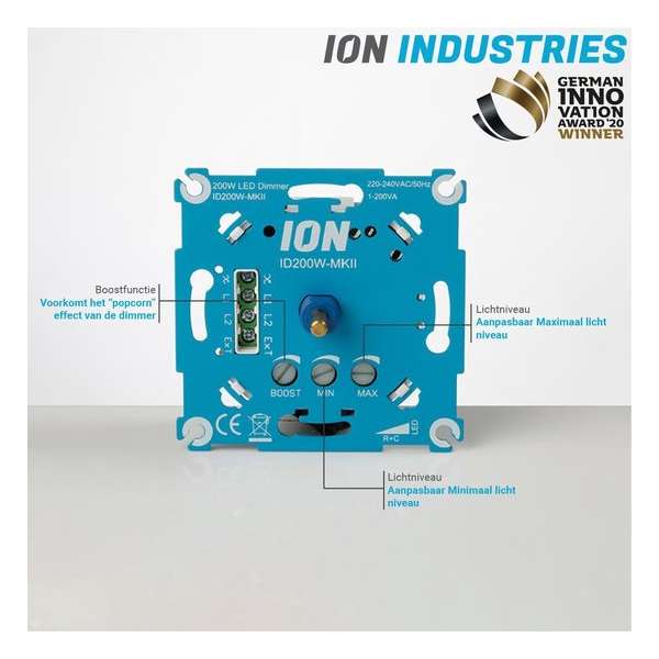 LED Dimmer Inbouw | 0.3-200 Watt | ION INDUSTRIES