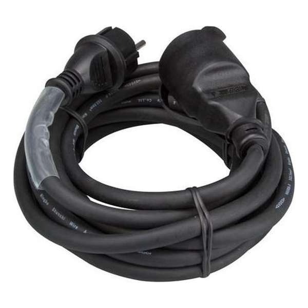 RUBBER VERLENGKABEL MET KRIMPKOUS - 3G2.5 - 5 m - PENAARDE