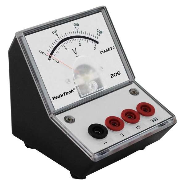 PeakTech 205-07 Analog Instrument - 0...3V/15V/300V DC