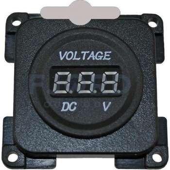 Voltmeter 10-30 V Presto zwart