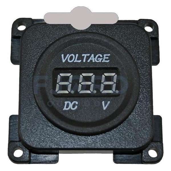 Voltmeter 10-30 V Presto zwart