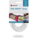 Velcro One-Wrap klittenband kabelbinders 200 x 12mm / wit (25 stuks)