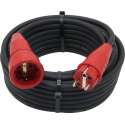 Luxya Cabling - Verlengsnoer Neopreen - 05 meter - 3G2,5 mm² - IP44 - Randaarde - Rode stekkers