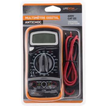 Lifedom Schokbestendige Multimeter 17 Kalibers 6 Functies