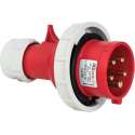 Mete - CEE male 5 polig 6H 16A IP67 - waterdicht - kracht - rood -  stekker 380-415VAC