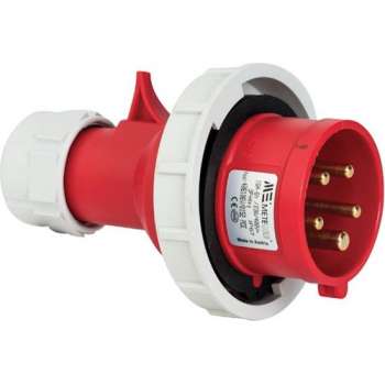 Mete - CEE male 5 polig 6H 16A IP67 - waterdicht - kracht - rood -  stekker 380-415VAC