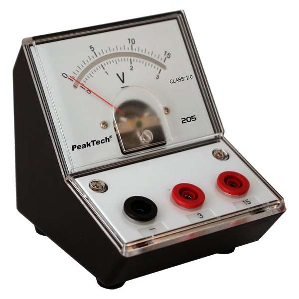 PeakTech 205-05 Analoog Instrument - 0...3V/15V DC