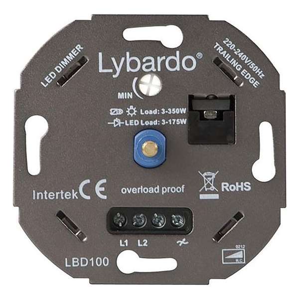 Lybardo ITEC 3-175W LED Dimmer - Fase Afsnijding - Universeel