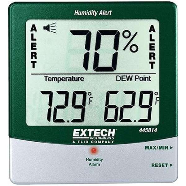 EXTECH 445814: Hygro-Thermometer VochtigheidSalarm met Dauwpunt