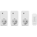 Smartwares SH4-99573 Schakelaar Set – 4-delig – Plug & Connect – 3 draadloze stekkers met afstandsbediening