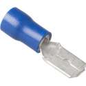 Connector Fast On 6.3 mm Male PVC Blue