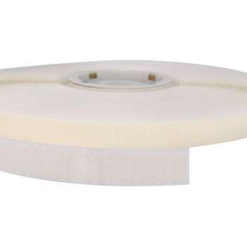 Klittenband - 25 Meter Wit - 20mm Zelfklevend Acryl Haak Harde Kant Wit