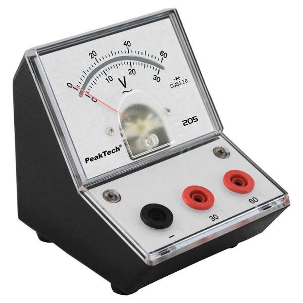 PeakTech 205-12 Analoog Instrument - 0...30V/60V AC