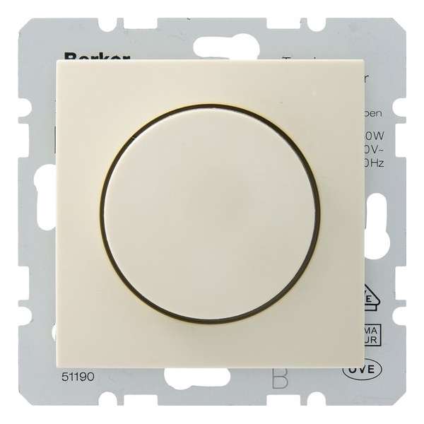 Berker inbouwdimmer elektrische trafo halogeen serie S1 creme 20-360W (Te combineren met Berker B1-B3-B1 serie)