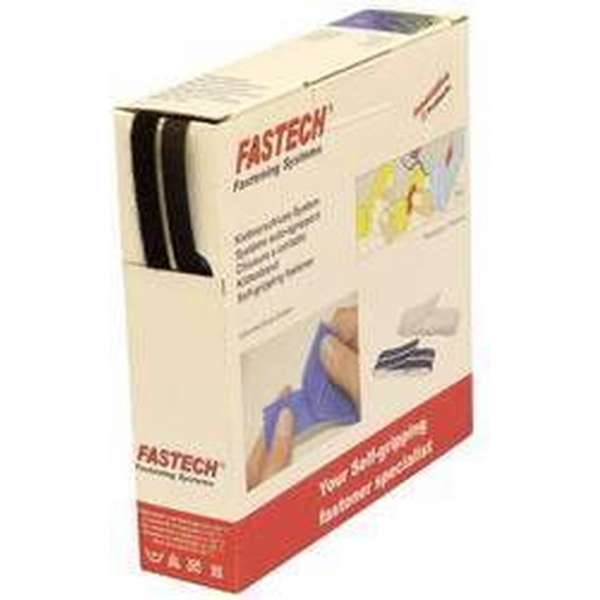 FASTECH® B10-SKL999910 Klittenband Om vast te plakken Hotmelt Haak- en lusdeel (l x b) 10 m x 10 mm Zwart 10 m