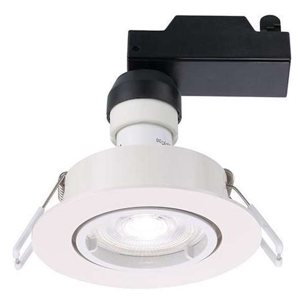 Inbouwspot LED - GU10 - 345 lm - dimbaar - IP20 - wit Wit