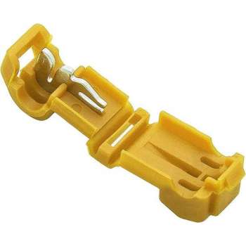 Draad Connector met Kabelschoen Snelkoppeling - 1.0-2.5 mm2 - Geel 100 Stuks