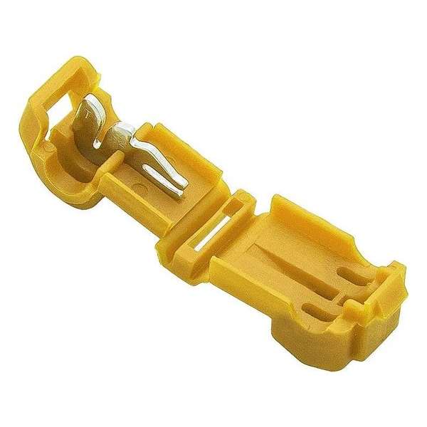 Draad Connector met Kabelschoen Snelkoppeling - 1.0-2.5 mm2 - Geel 100 Stuks