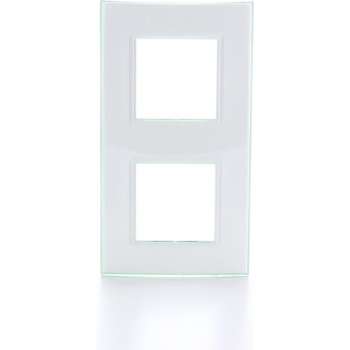 BTICINO Living Light - afdekplaat - 2V - verticaal/horizontaal - aqua