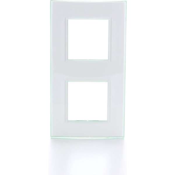 BTICINO Living Light - afdekplaat - 2V - verticaal/horizontaal - aqua