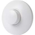 EcoDim - LED Vloerdimmer - ECO-DIM.09 - Fase Afsnijding RC - Enkel Knop - 0-50W - Rond - Mat Wit - BES LED