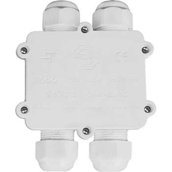 Kabelverbinder - Nivra Thermy - Rechte 4-voudig Connector - Waterdicht IP68 - Mat Wit