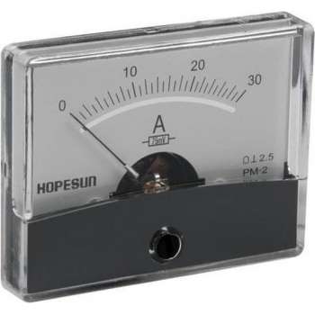 Analoge Paneelmeter Voor Dc Stroommetingen 30A Dc / 60 X 47Mm