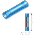 Nylon doorverbinder Blauw 25st - Kabelschoen - AMP connector